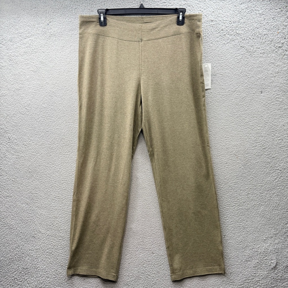 NWT Eileen Fisher Sage Straight Leg Pull On Pants Trousers Viscose Blend Size XL